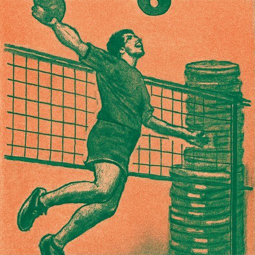J777 Volleyball Net Action